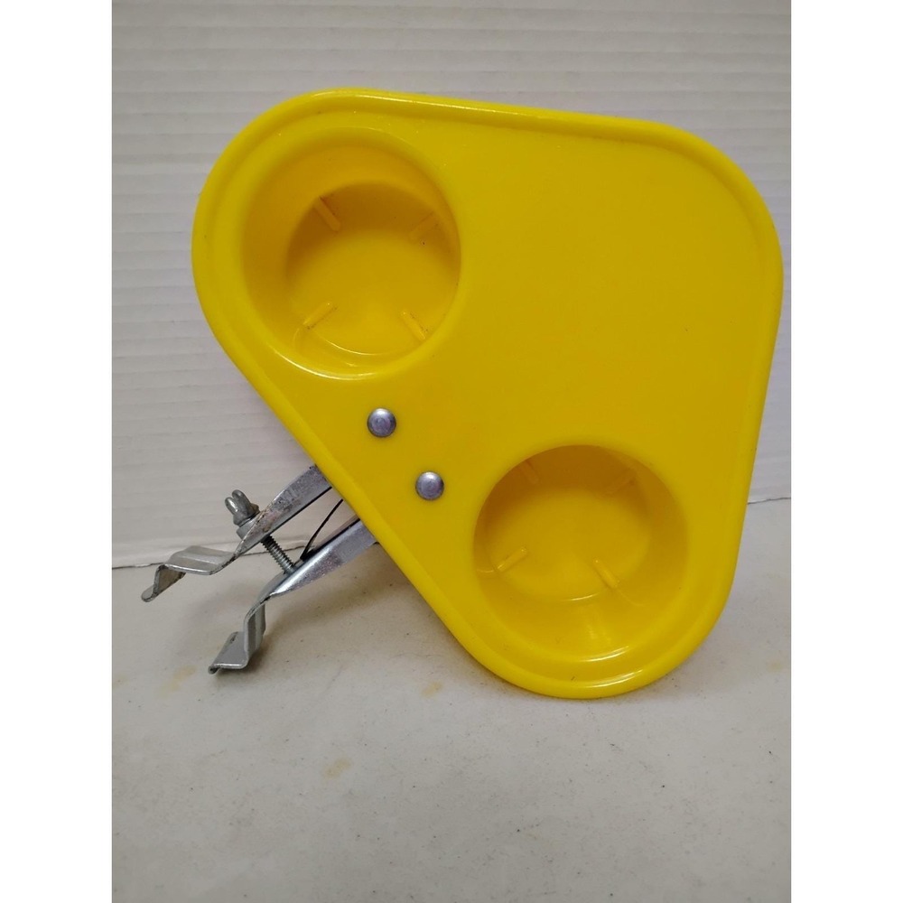 Monogram Card Partners Cup Holders 50s Corner Mount Bridge Vintage Table Yellow